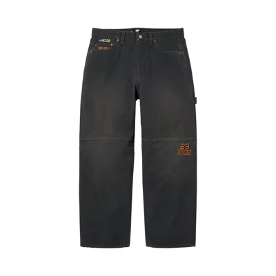 Pre-owned Supreme X Fox Racing Cordura Baggy Jean 'black' | Men's Size 34