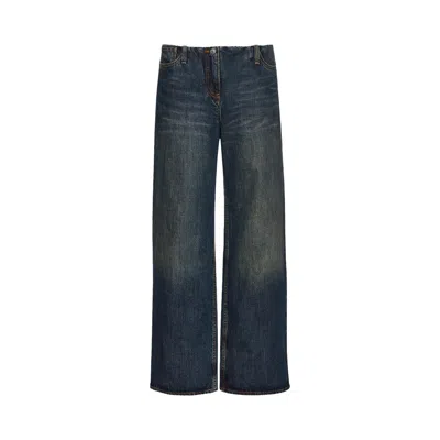 Pre-owned Magda Butrym Denim Pants 'vintage Blue' | Women's Size 38