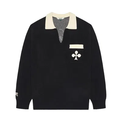 Pre-owned Malbon King Of Clubs Sweater 'black' | Men's Size L