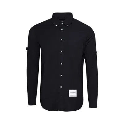 Pre-owned Thom Browne Straight Fit Long Sleeve Broad Shirt 'navy' | Blue | Men's Size 1