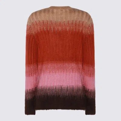 Fendi Gradient Mohair And Wool Fitted Jumper Clothing In Multi
