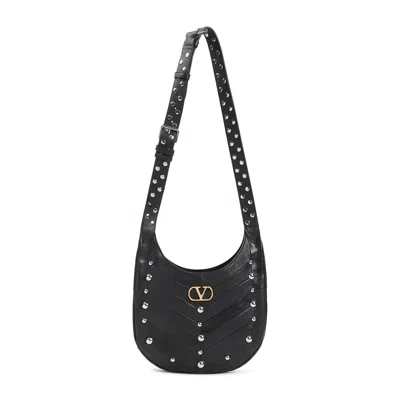 Valentino Garavani Small Shoulder Bag In Black
