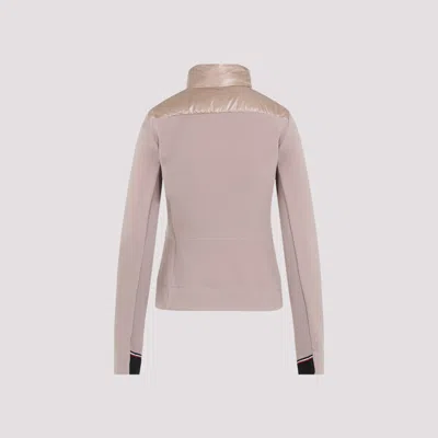 Moncler Padded Zip-fastening Jacket In Gold
