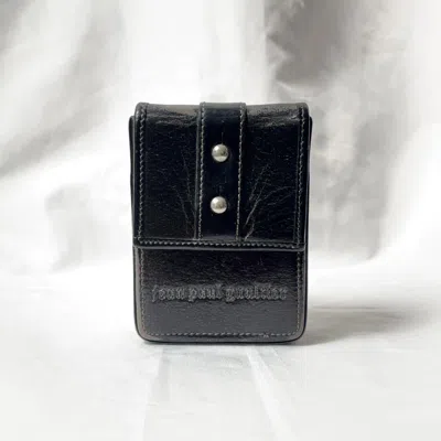 Pre-owned Jean Paul Gaultier Leather Cigarette Case In Black