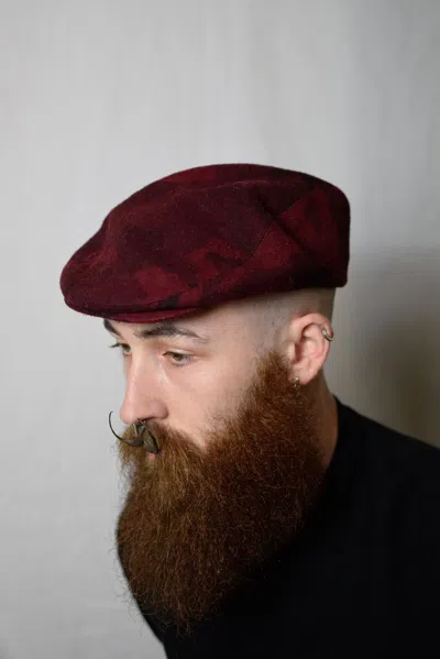 Pre-owned Yohji Yamamoto Yyph Aw14 Red Hunting Cap - Hf-h10-106