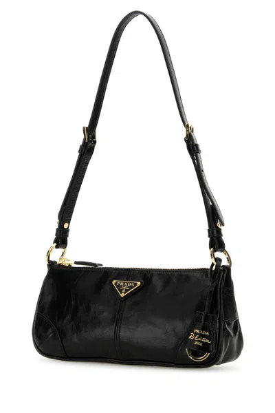 Prada 're-edition 2002' Shoulder Bag In Black