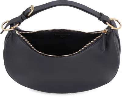 Fendi Graphy Leather Shoulder Bag In Black