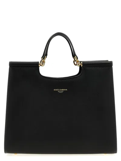 Dolce & Gabbana Bag Shopping Sicily Small Black In Black
