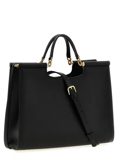 Dolce & Gabbana Bag Shopping Sicily Small Black In Black