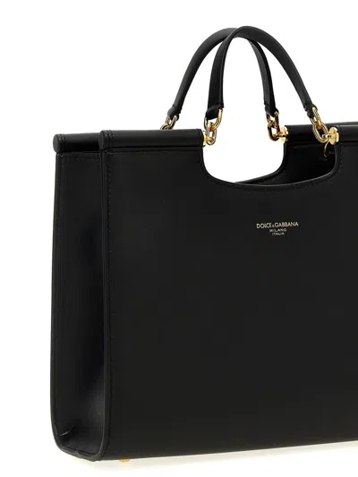 Dolce & Gabbana Bag Shopping Sicily Small Black In Black