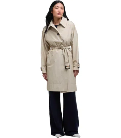 Barbour Maia Light Sand Trenchcoat In Neutral