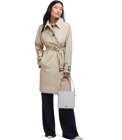 Barbour Maia Light Sand Trenchcoat In Neutral