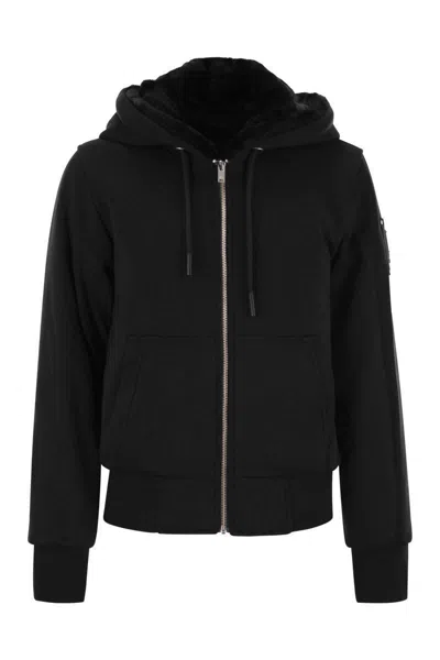 Moose Knuckles Moose Knuckes Madison Bunny Gold Jacket In Black