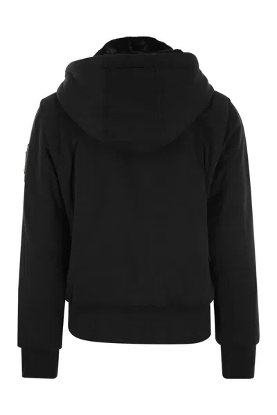 Moose Knuckles Moose Knuckes Madison Bunny Gold Jacket In Black