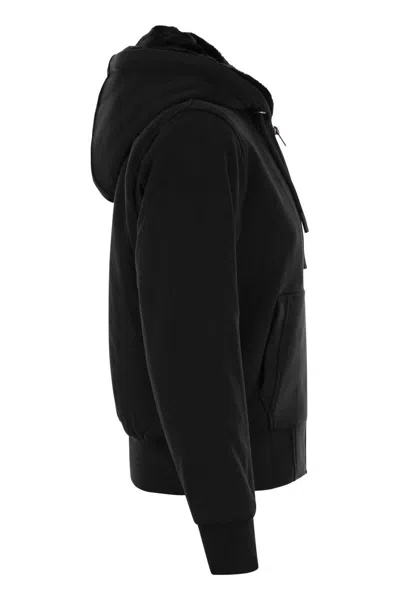 Moose Knuckles Moose Knuckes Madison Bunny Gold Jacket In Black