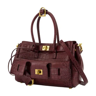 Balenciaga Bel Air Carry All Purse In Red