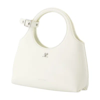 Courrèges Mini Holy Day Purse In White
