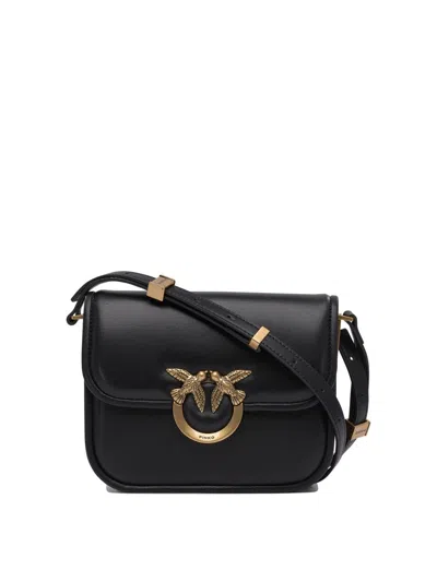 Pinko Black Love Box Mini Bag In Black