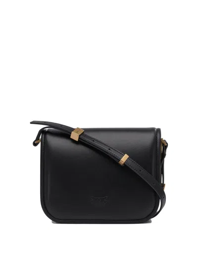 Pinko Black Love Box Mini Bag In Black