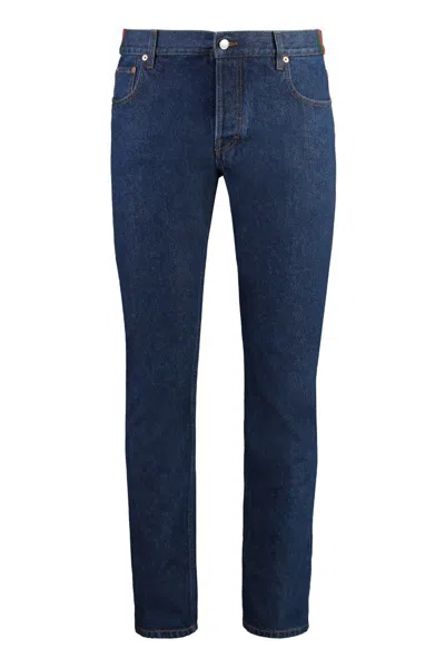 Gucci Stretch Cotton Jeans In Blue