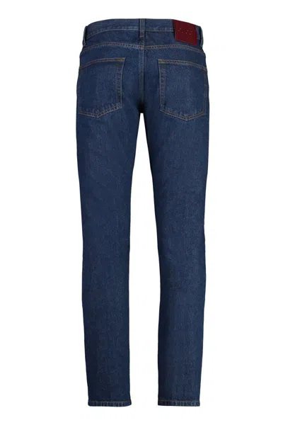 Gucci Stretch Cotton Jeans In Blue