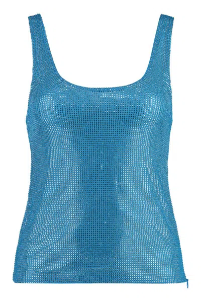 Giuseppe Di Morabito Tulle Top In Blue