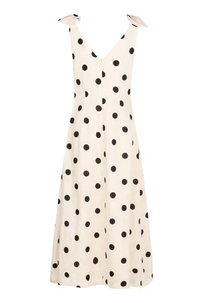 Zimmermann Crush V Neck Midi Dress In Multicolor