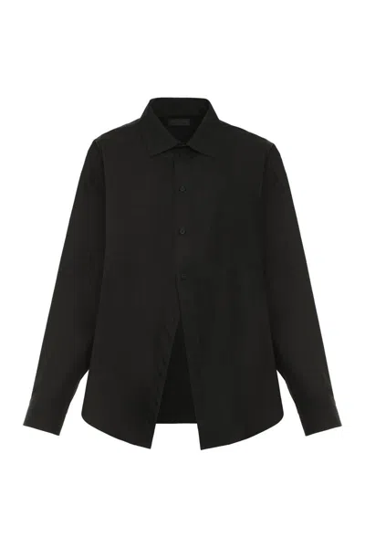 Balenciaga Cotton Shirt In Black