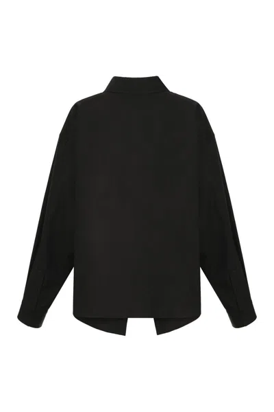 Balenciaga Cotton Shirt In Black