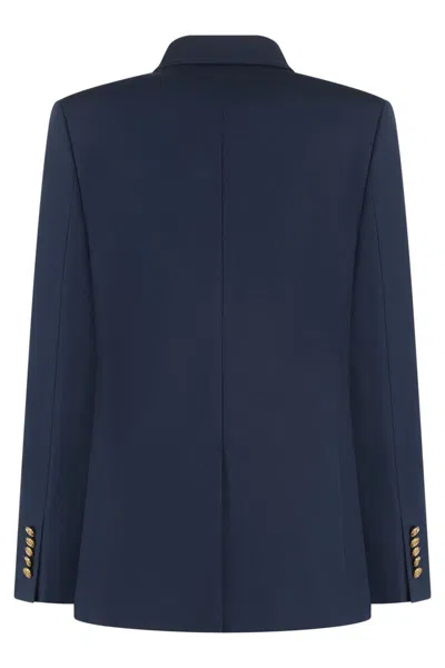 Gucci Blazer Double-breasted Gold-tone Buttons In Blue