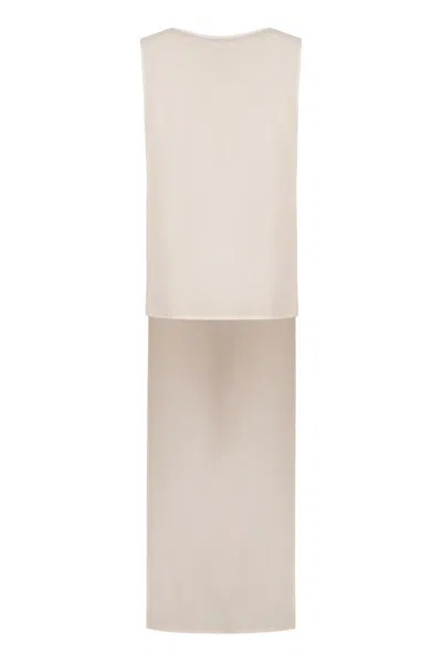 P.a.r.o.s.h Parosh Silk Blouse In White