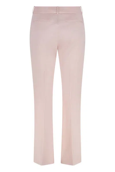 Peserico Cotton Trousers In Pink
