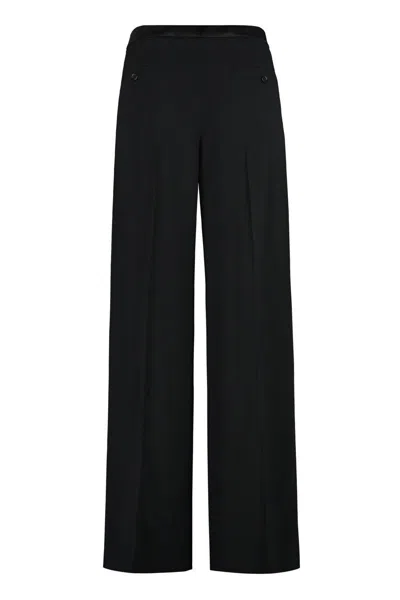 Aspesi Straight-leg Trousers In Black