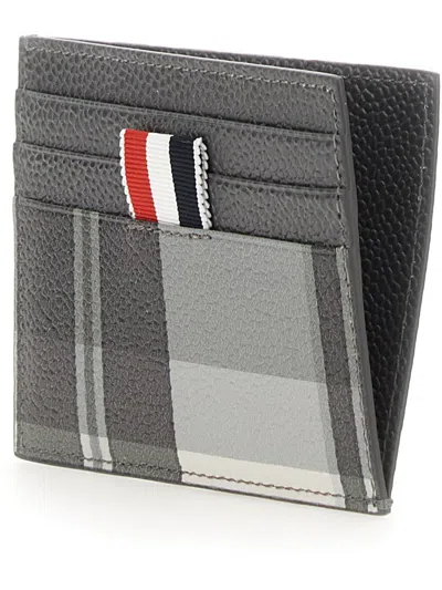 Thom Browne Card Holder With Logo In Multi