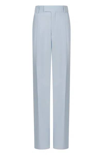 Bottega Veneta Straight-leg Trousers In Blue