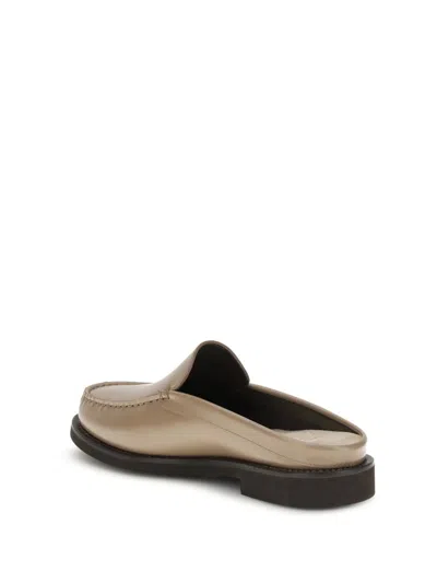 Brunello Cucinelli Leather Mules In Multi