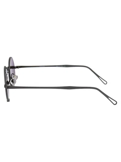 Matsuda Matte Black Titanium Sunglasses In Gold