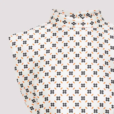 Lanvin Cropped Sleeveless Top Women In Neutral