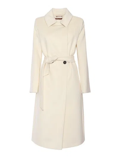 Max Mara Studio Coat In White