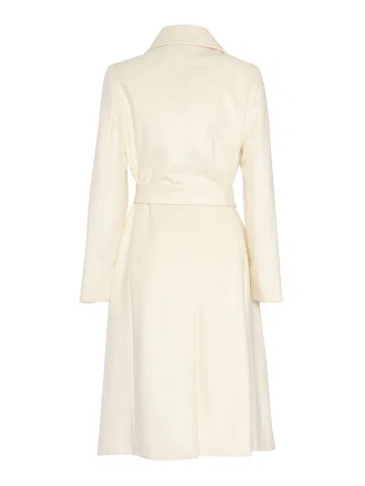 Max Mara Studio Coat In White