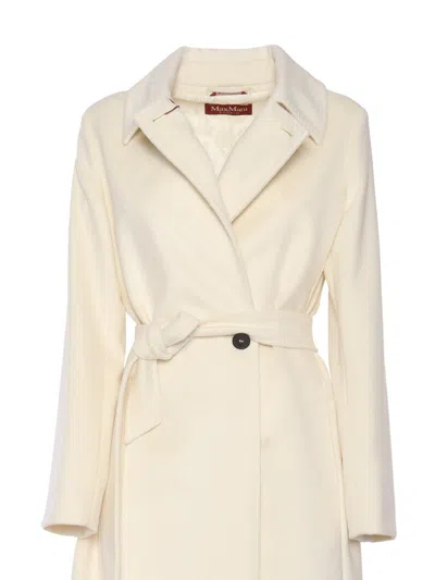 Max Mara Studio Coat In White