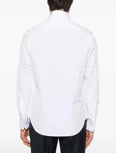 Emporio Armani Shirt Linen Collar Button-down In White