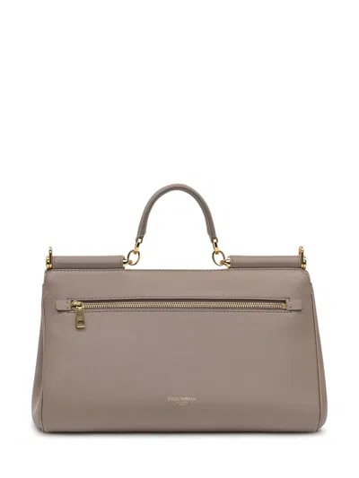 Dolce & Gabbana Sicily Medium Hand Bag In Neutral