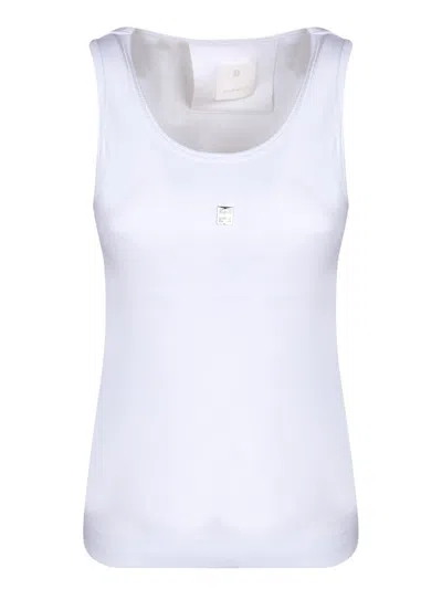 Givenchy Cotton Slim Tank Top In White