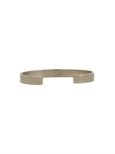 Maison Margiela Rigid Logo Bracelet In Brown