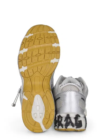 44 Label Group Silver Dragger Sneakers In White
