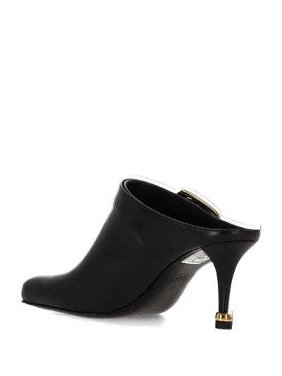 Chloé 75mm Andrea Leather Mules In Black