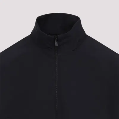 Fear Of God Navy Blue Wool Jacket With Zip In Multi