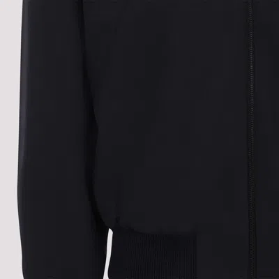 Fear Of God Navy Blue Wool Jacket With Zip In Multi