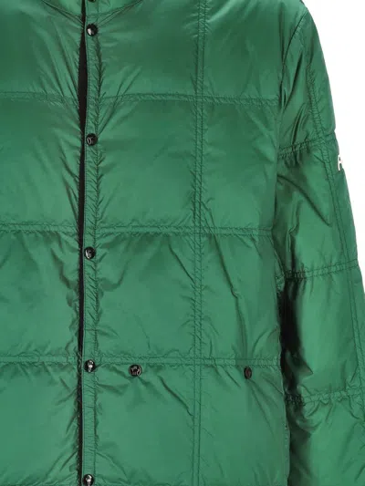 Moncler Genius Men Jayel Jacket Recycled Matt Longue Saison With Quilting Fragment In Green